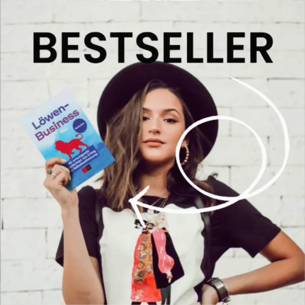 Buchcover Löwen-Business, ausgezeichnet als Bestseller